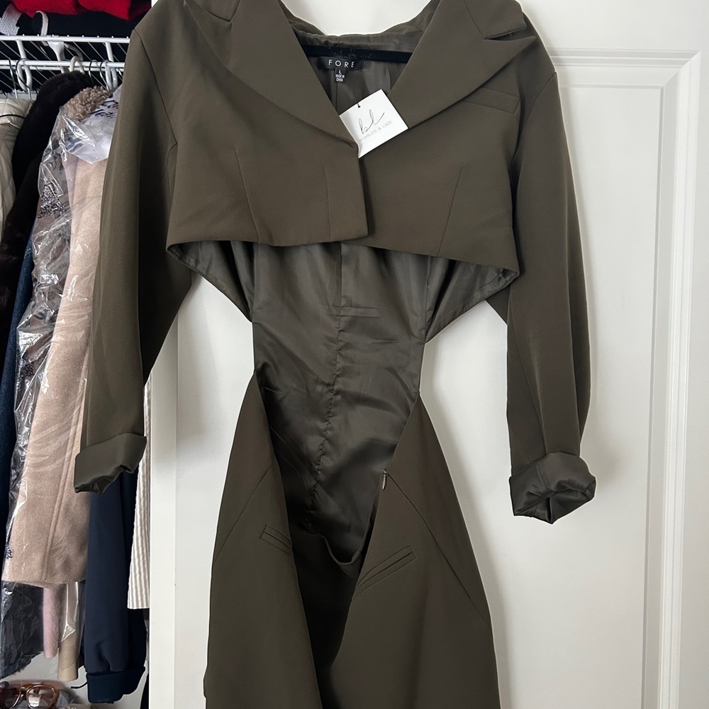 Olive Green Women's Dress